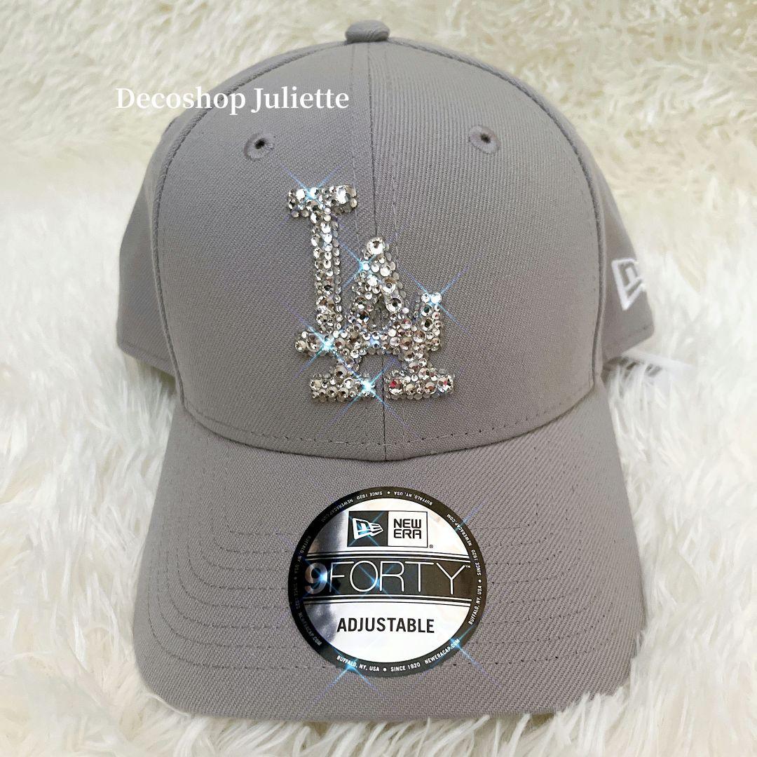 NEW ERA 9Forty♡グレーデコキャップ