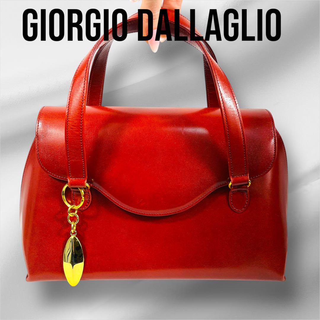 見逃し厳禁！おトクな Giorgio Dall'Agio メルカリ - レザーハンドバッグ 赤 バッグ