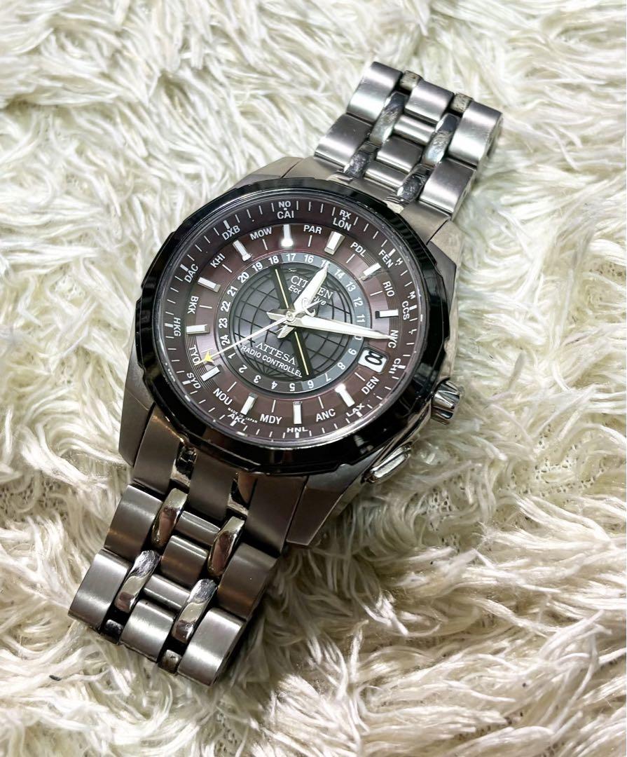 CITIZEN アテッサ チタン ソーラー電波 H-115-T013104