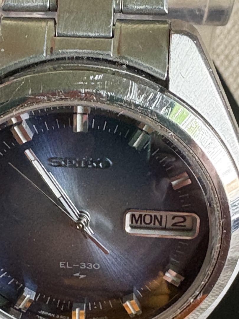 SEIKO セイコー EL-330 ブルー文字盤