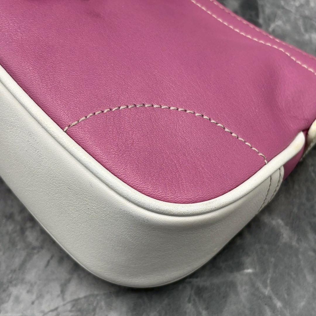 COACH SOHO leather shoulder bag y2k pink