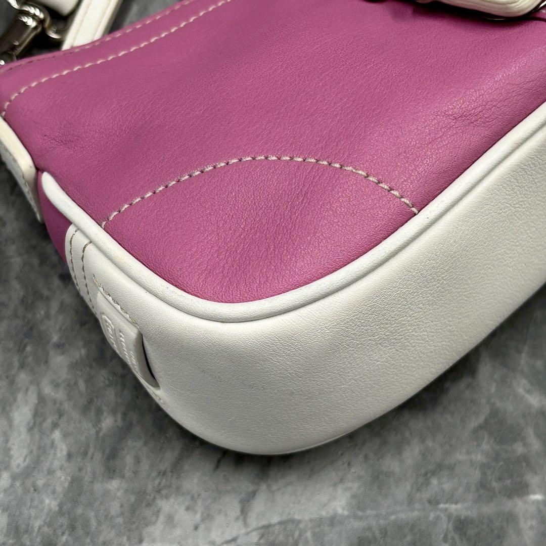 COACH SOHO leather shoulder bag y2k pink