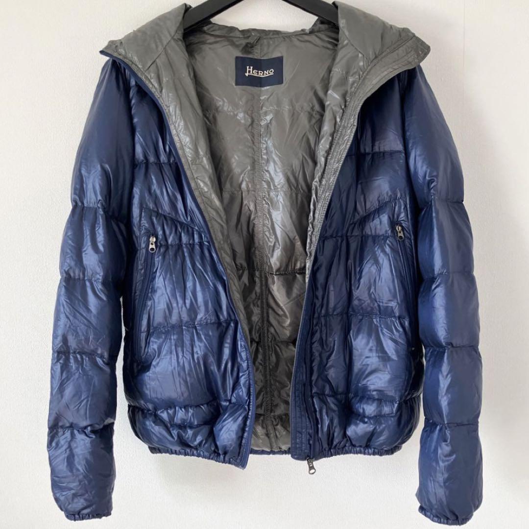 【HERNO】ヘルノ 超軽量 フーデッド ダウン ブルゾン HERNO 【SALE】ヘルノ ／ 24-25AW 撥水超軽量ナイロンパッカブル