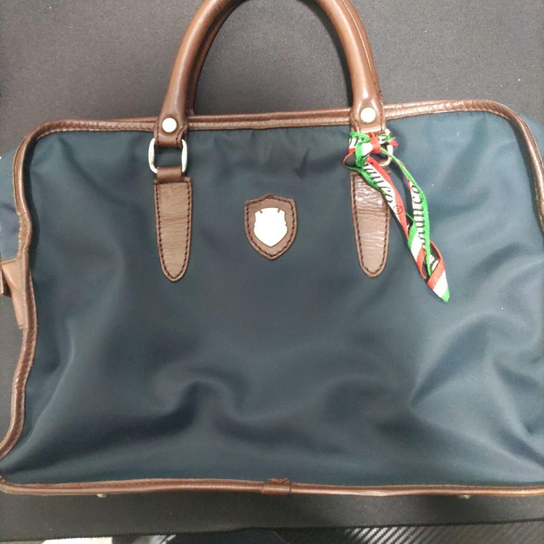 ネイビー ナイロン ビジネスバッグ