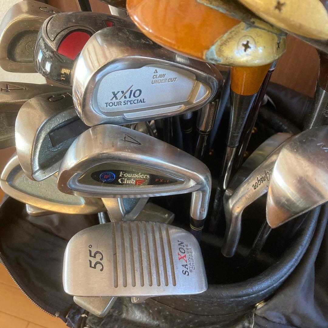 XA GRAND MARCH ゴルフバッグ ブラック まとめ売り27本 練習用 XA GRAND MARCH ゴルフバッグ ブラック まとめ売り27本 練習用