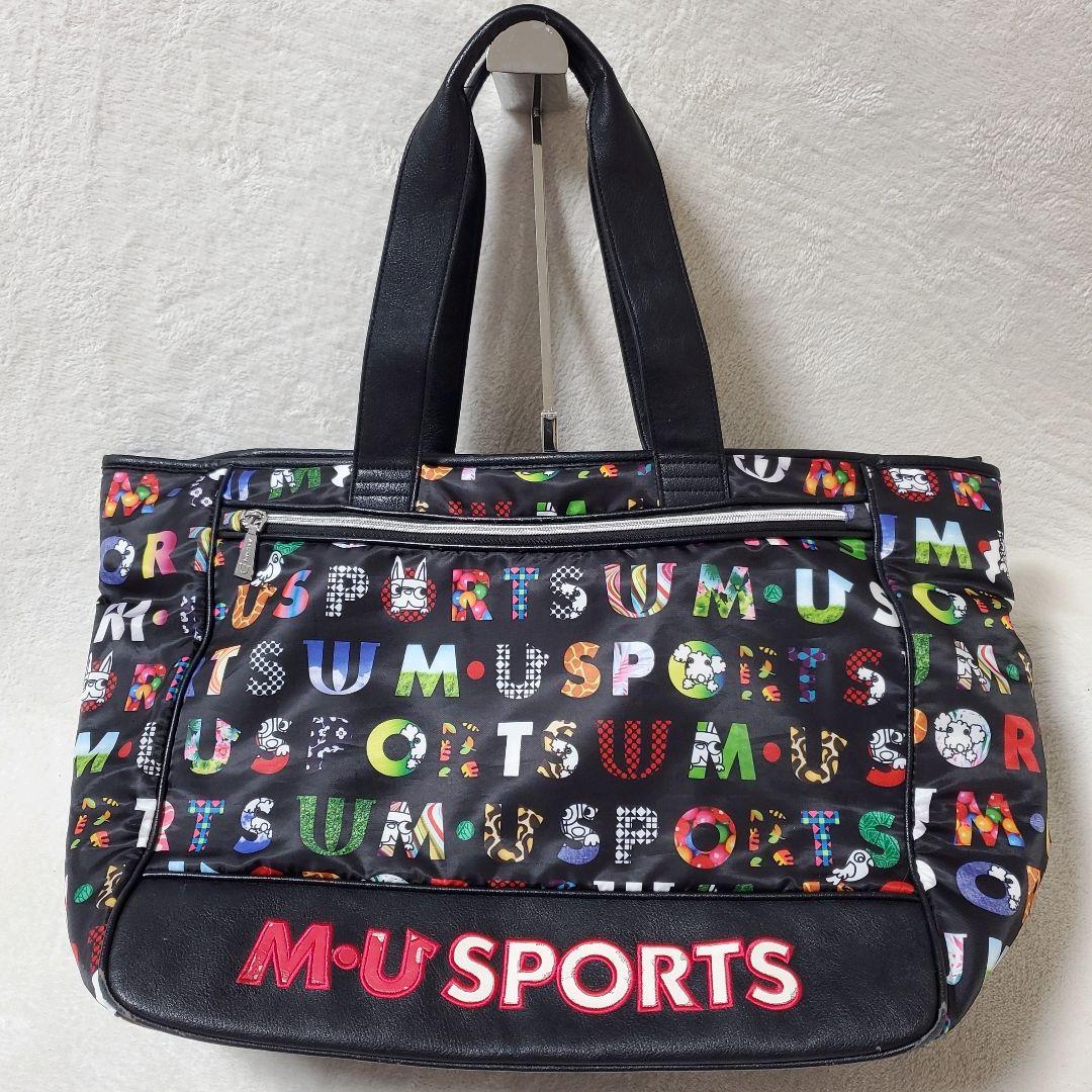 最高の トートバック♥️ SPORTS】ミエコウエサコ M-U 黒 BIGロゴ 柄 その他