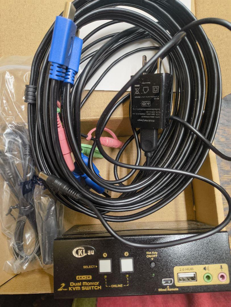KVMスイッチ 2ポート HDMI
