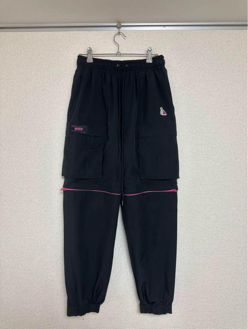 【値下げしました！】FR2梅限定 カーゴパンツ ブラック FR2 梅 カーゴパンツ パンツ ブラック ナイロン スウェット