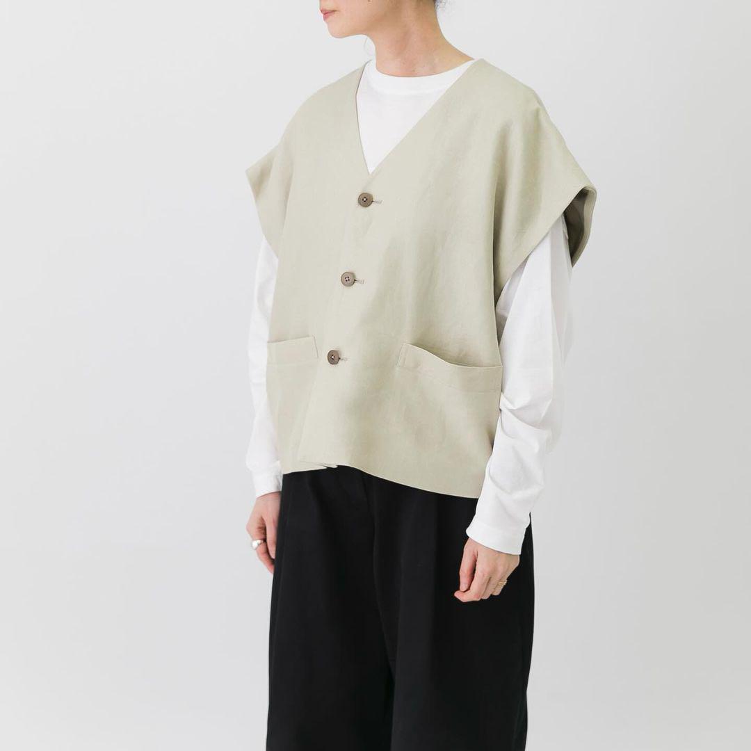 HAVERSACK ハバーサック Bshop リネン　ベスト　ジャケット