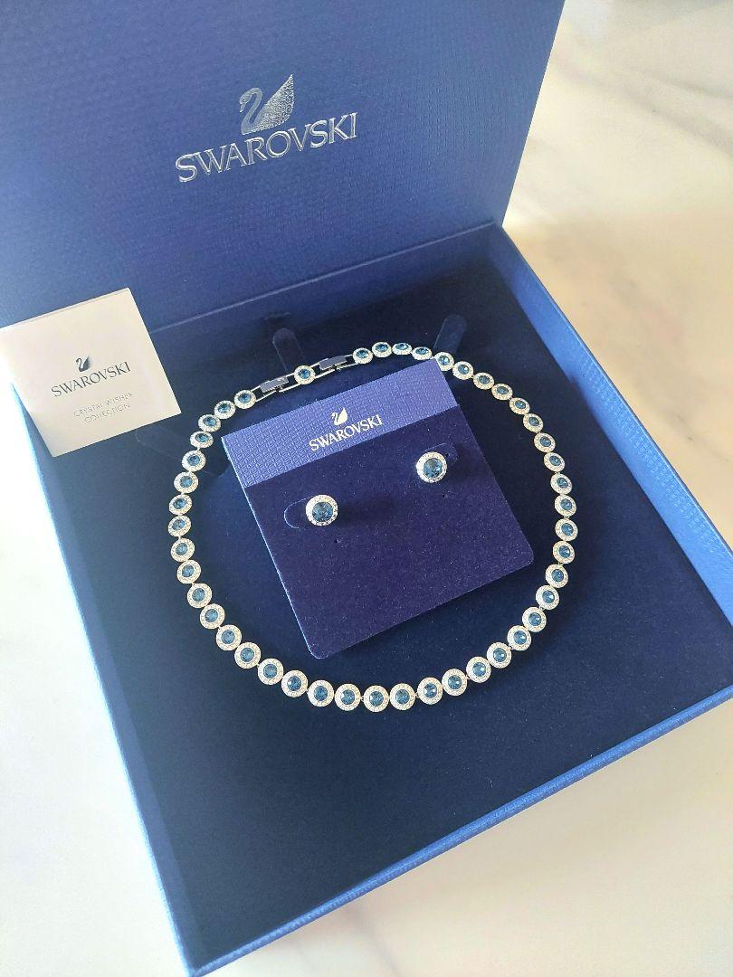 ほぼ新品 SWAROVSKI Angelic ピアス ネックレス スワロフスキー