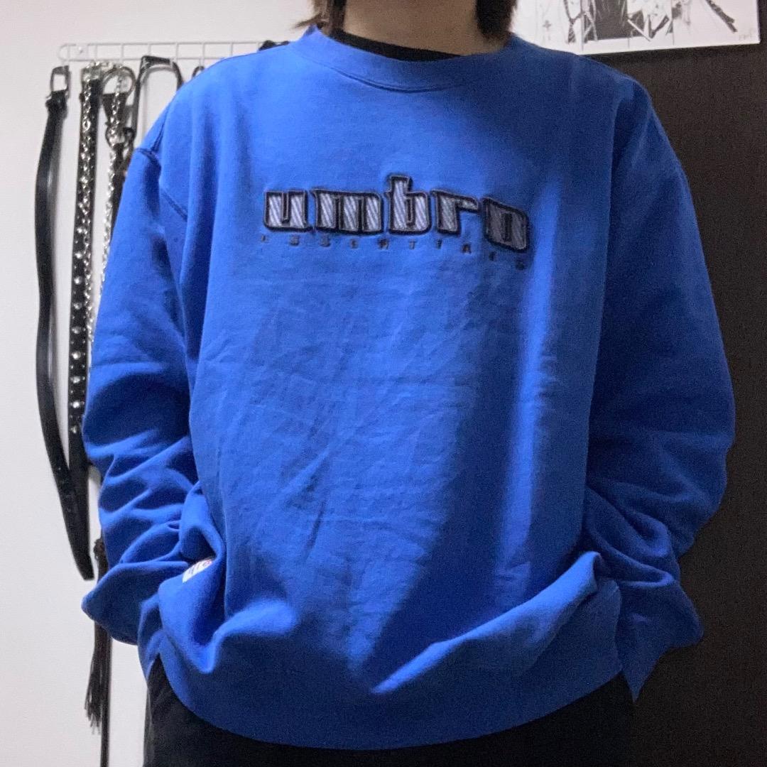 通常 1本タイプ 希少カラー umbro 90s 刺繍 ハーフジップ スウェット