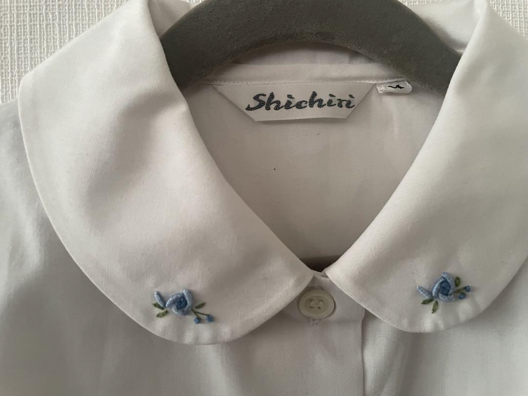美品】荻窪 七里 Shichiri 半袖ブラウス キュロット セット
