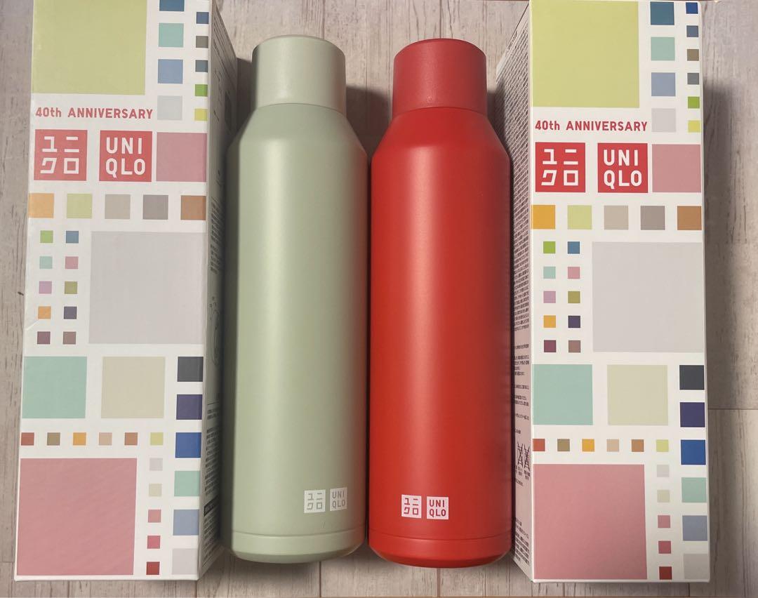 UNIQLO 感謝祭ノベルティ水筒炭酸対応ステンレスボトル2本