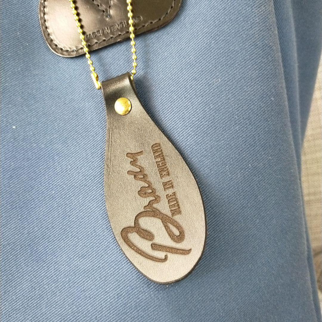 希少×美品] Brady ショルダーバック キャンバス×レザー ネイビー