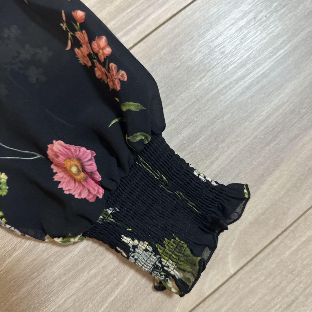 最終値下げ！TED BAKER 花柄長袖ワンピース 美品　サイズ2