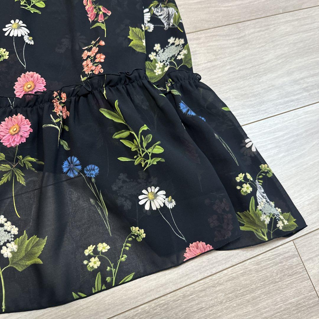 最終値下げ！TED BAKER 花柄長袖ワンピース 美品　サイズ2