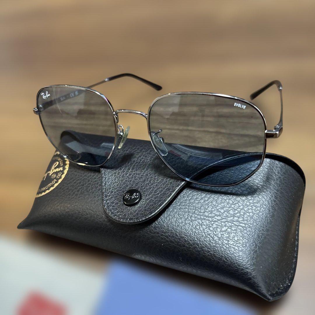 RayBan ラウンド 純正 RB3682F サングラス　ブルー