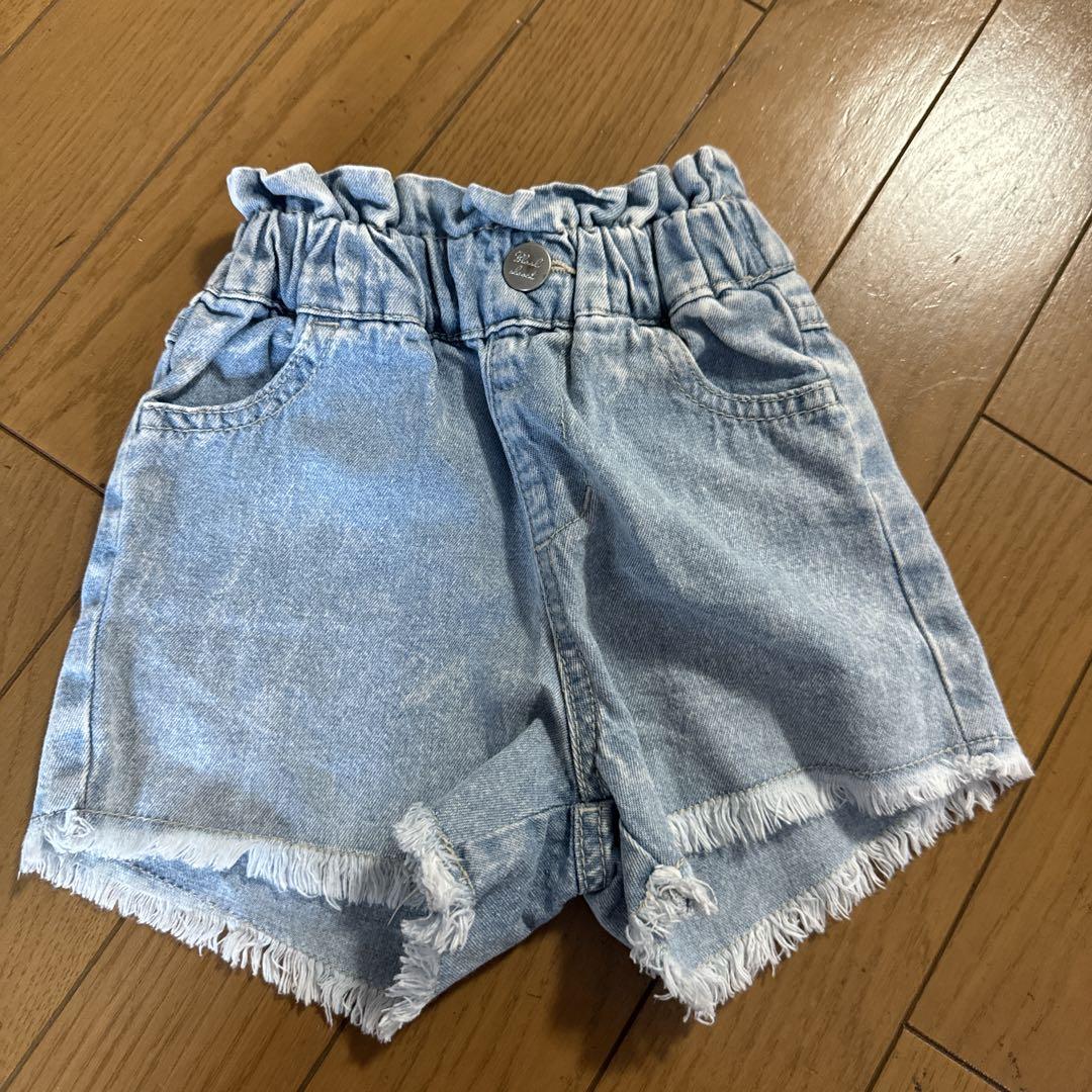 H&M ライトブルー フリンジヘム ショートパンツ - メルカリ