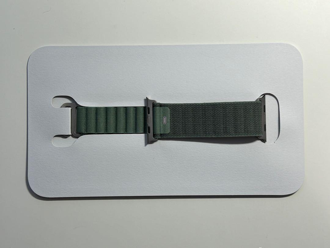 【新品・箱なし】純正 アップルウォッチ49mm M アルパインループ・グリーン③