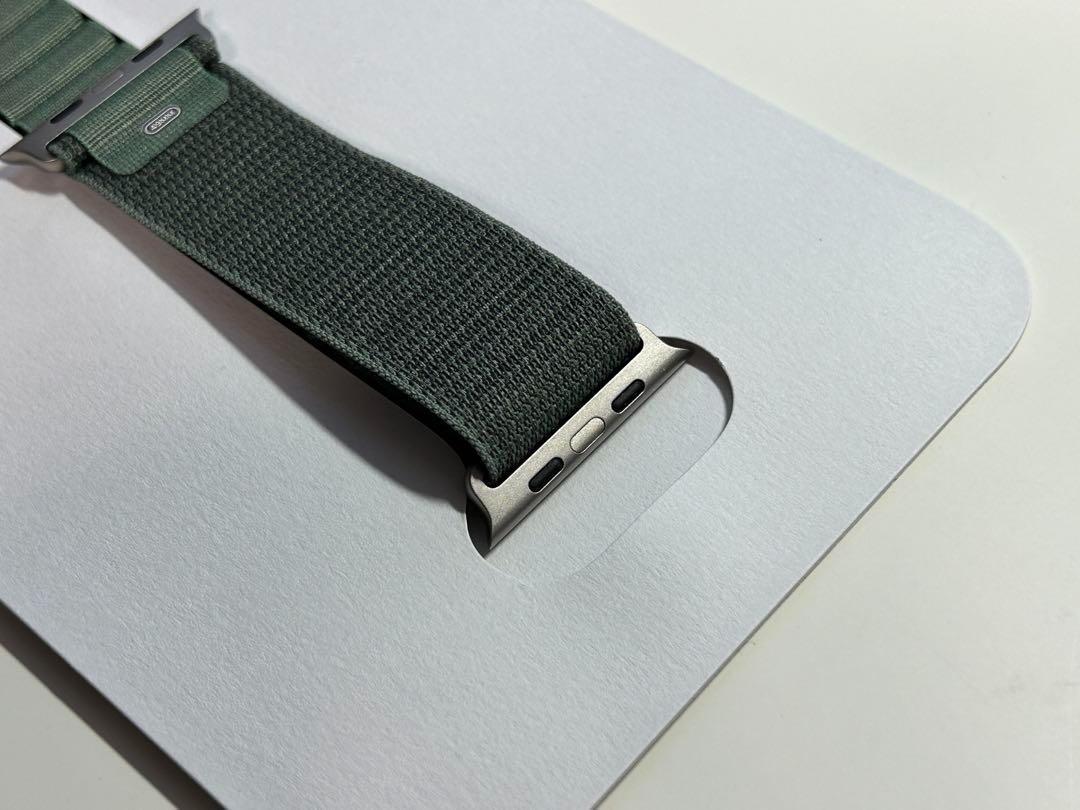 【新品・箱なし】純正 アップルウォッチ49mm M アルパインループ・グリーン③