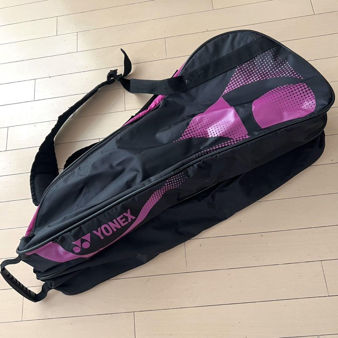 YONEX バドミントンテニス ラケットバッグ ブラック ピンク