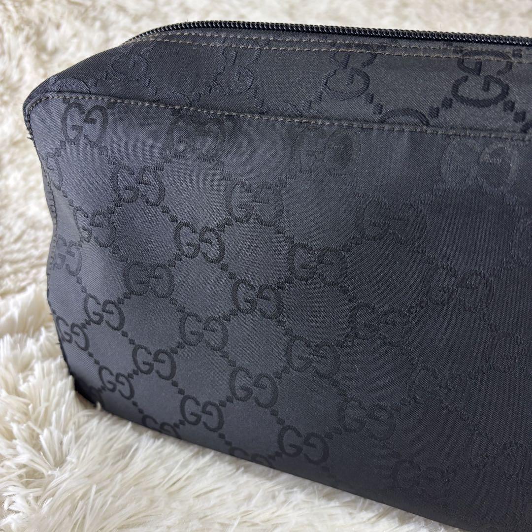 半額 福袋の通販 GG柄 GUCCI セカンドバッグ ナイロン 総柄 ブラック ポーチ バッグ