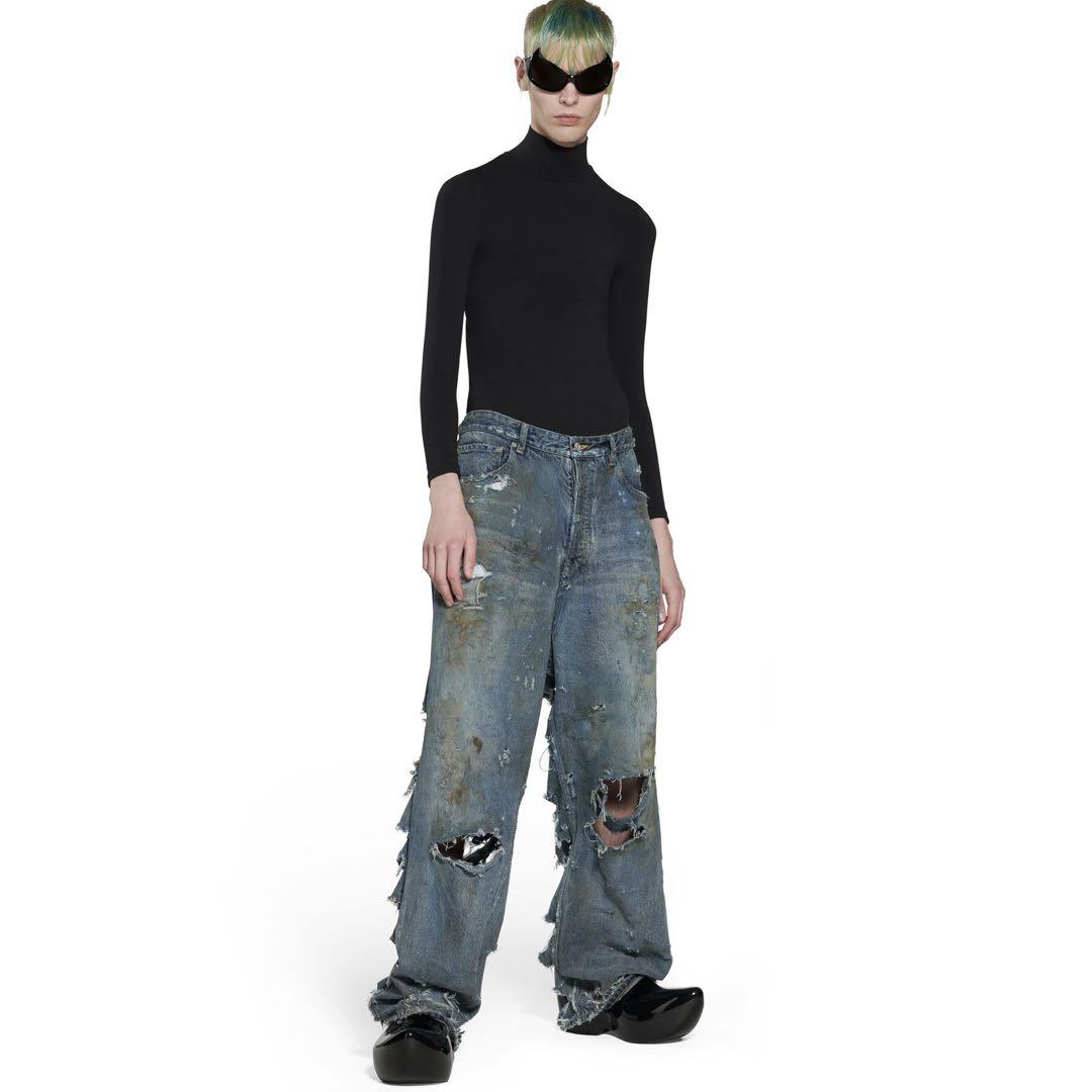 BALENCIAGA 23SS SUPER DESTROYED BAGGY