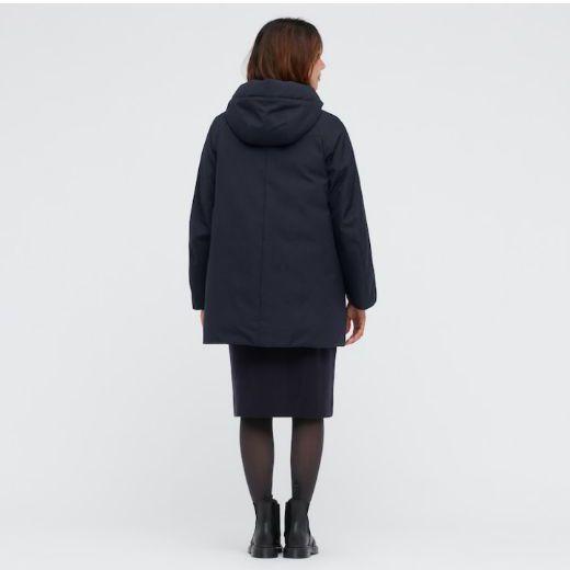 新品超激得 ユニクロ UNIQLO ハイブリッドダウン ショートコート S ネイビー 紺色 LCycb-m39427812121 超歓迎