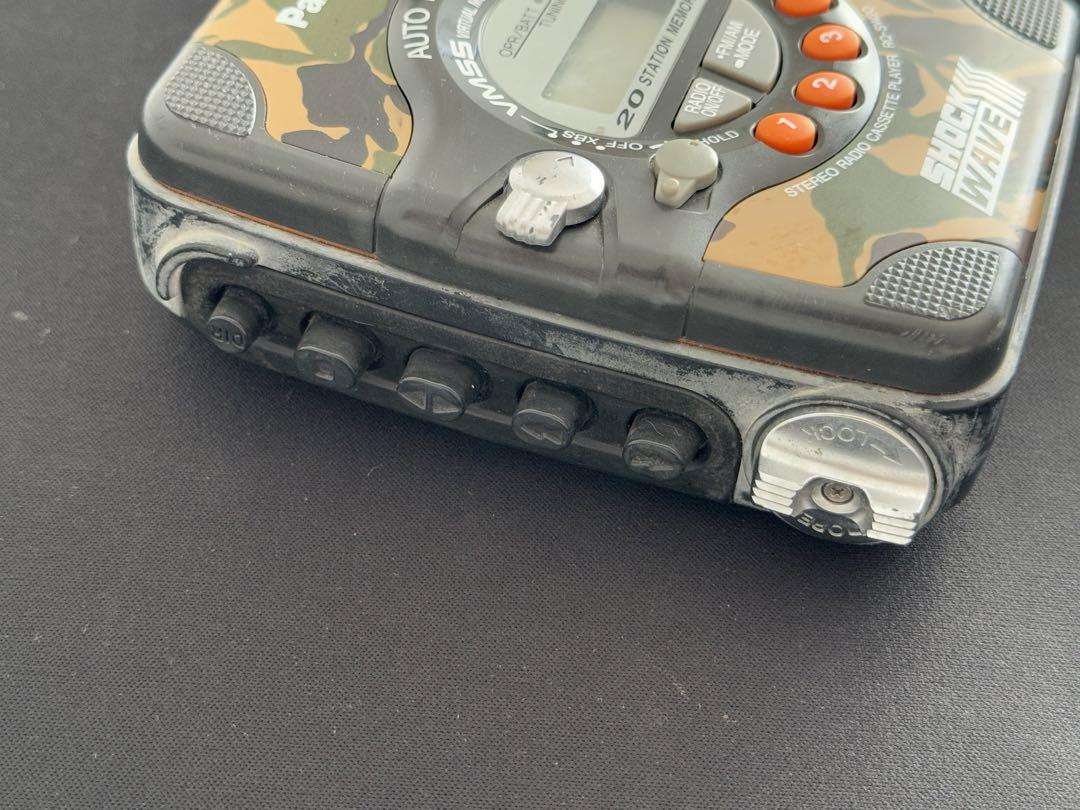 Panasonic Shock Wave カセットプレーヤー 迷彩 ジャンク