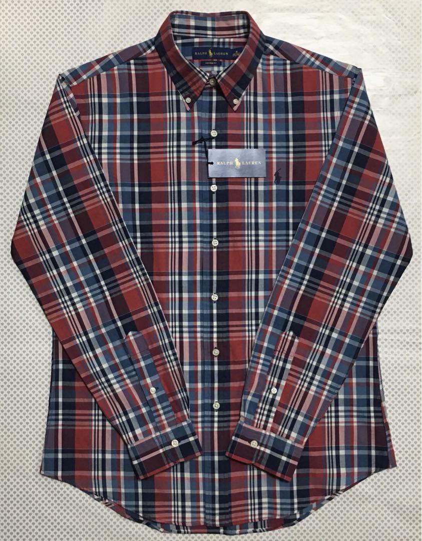 Ralph Lauren ラルフローレンCustom Fit チェックシャツ M