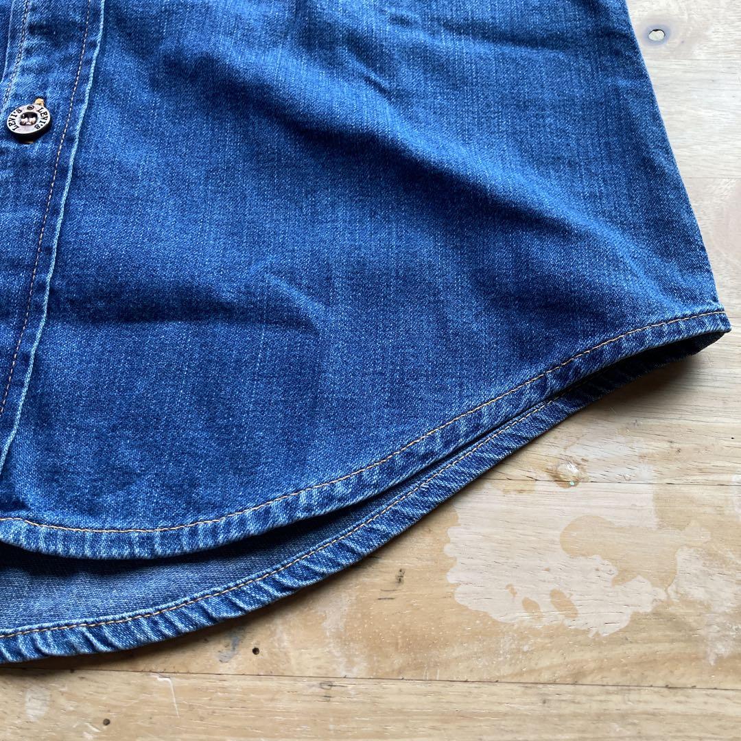 70's VINTAGE Levi's デニム半袖シャツ　M