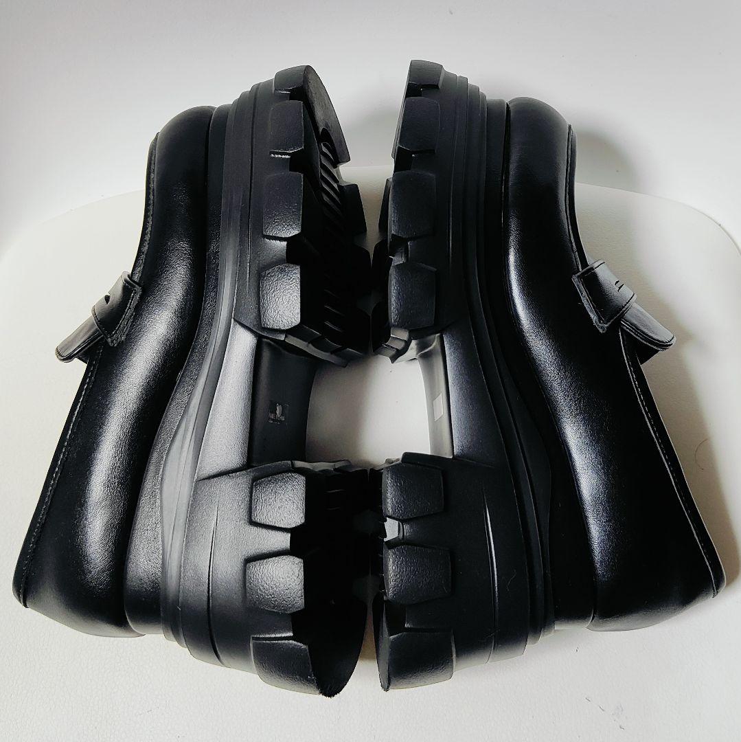 【美品】EMODA タンクソールバルキーローファー　厚底　黒　ブラック　Sサイズ