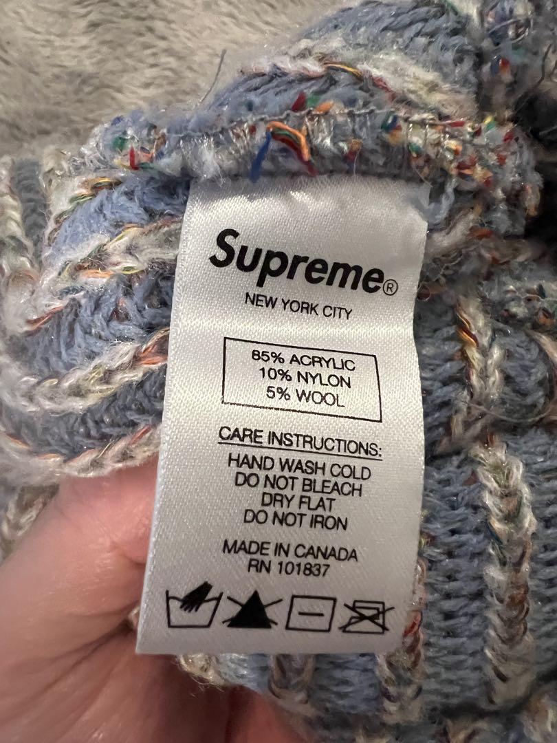 Supreme ストライプニット帽