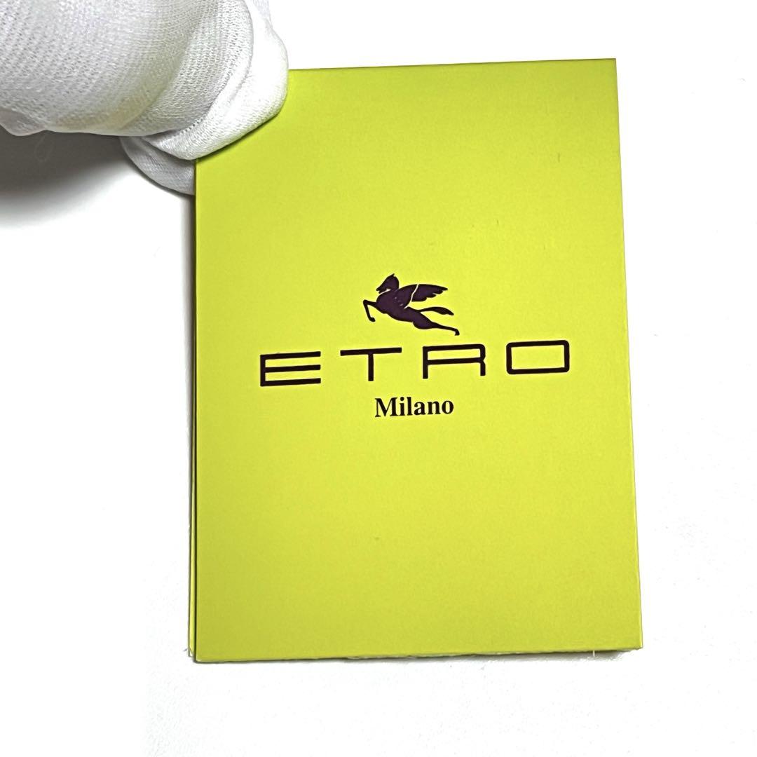 ETRO 長財布 ペイズリー柄 ラムスキン レザー ラウンドジップ 美品 未使用