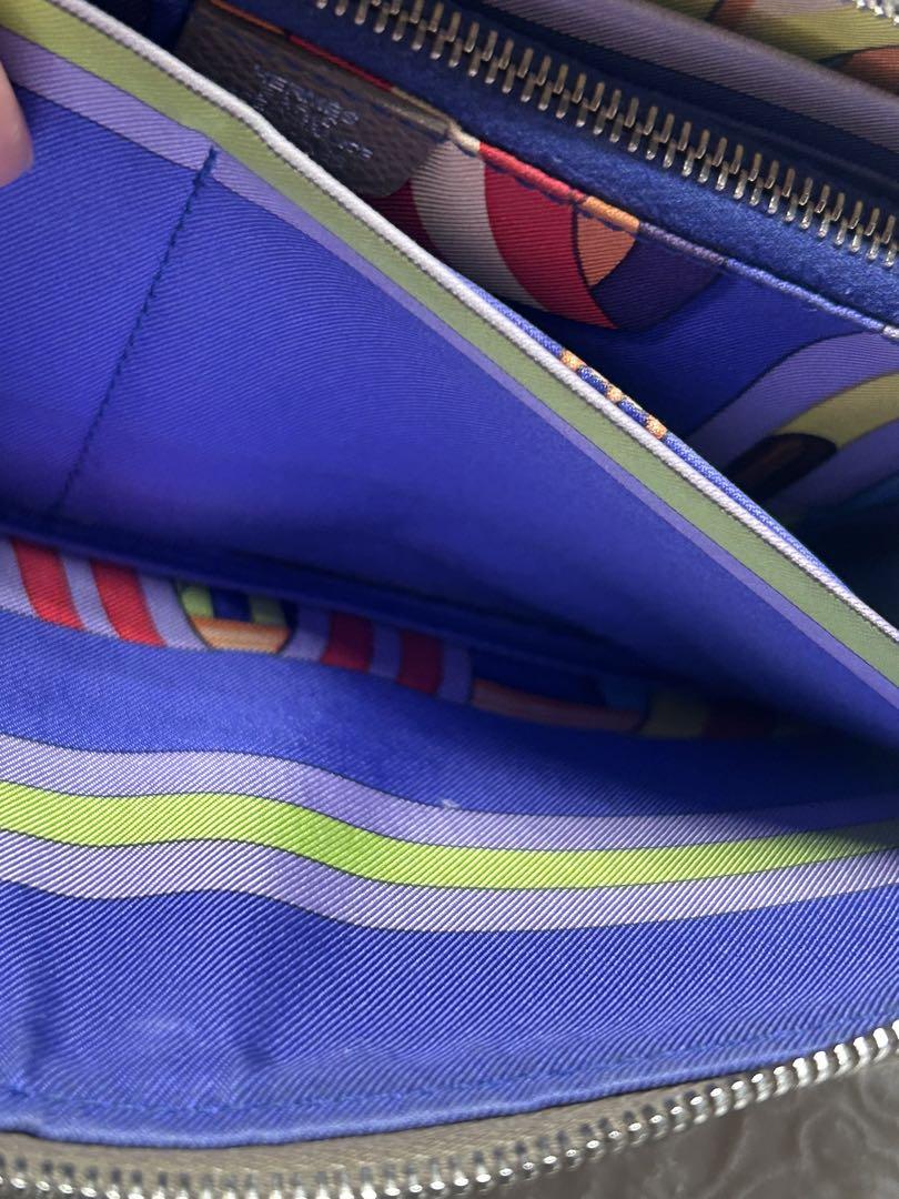 sk】HERMES 長財布 アザップ ロング シルクイン ライトベージュ