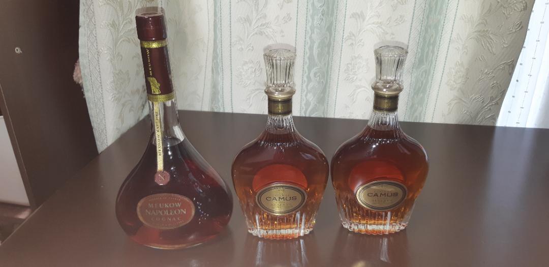 未開栓】お酒 3本まとめ売り コニャック ナポレオン CAMUS ②