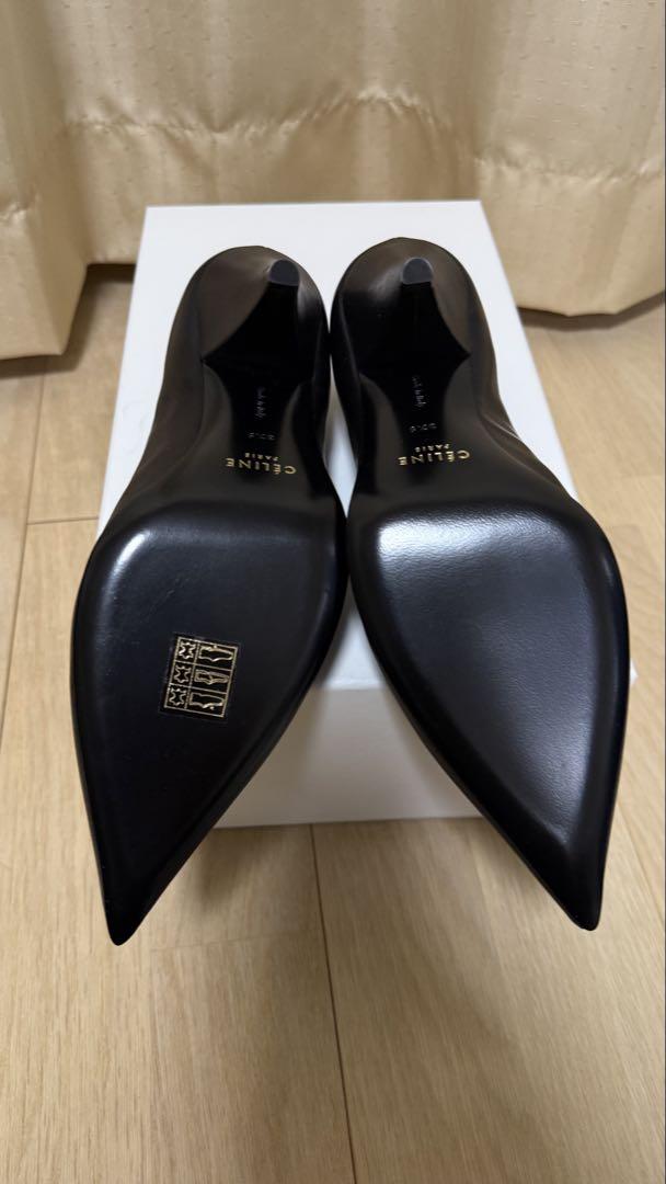 驚きの安さ CELINE セリーヌ V 新品未使用 pump90 NAPPA NECK 靴
