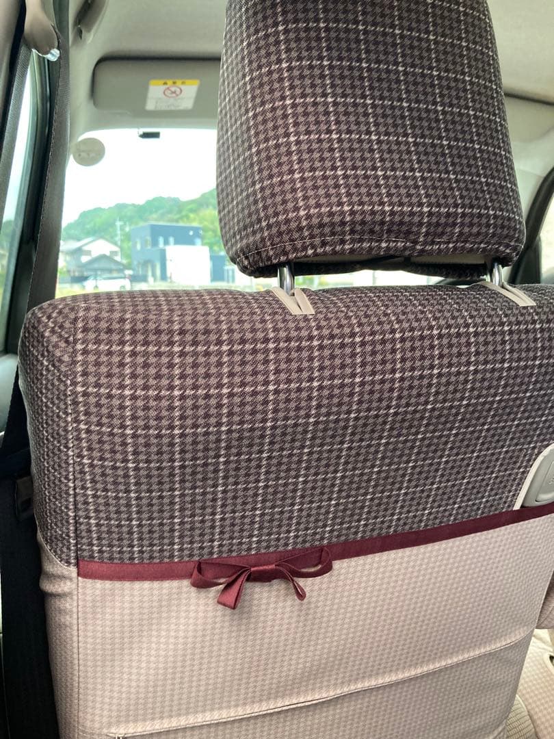 ダイハツミラココア用チェック柄ボディカバーセットDAIHATSU