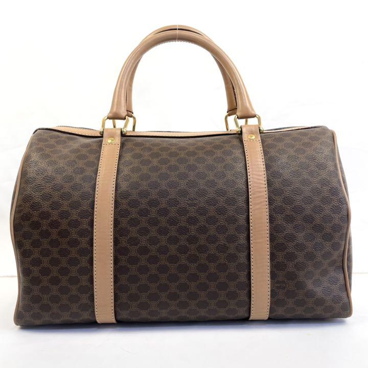 【ちゅん】 美品 CELINE セリーヌ ミニボストンバッグ マカダム オールドセリーヌ gTUQ4-m39452342988 れがありま
