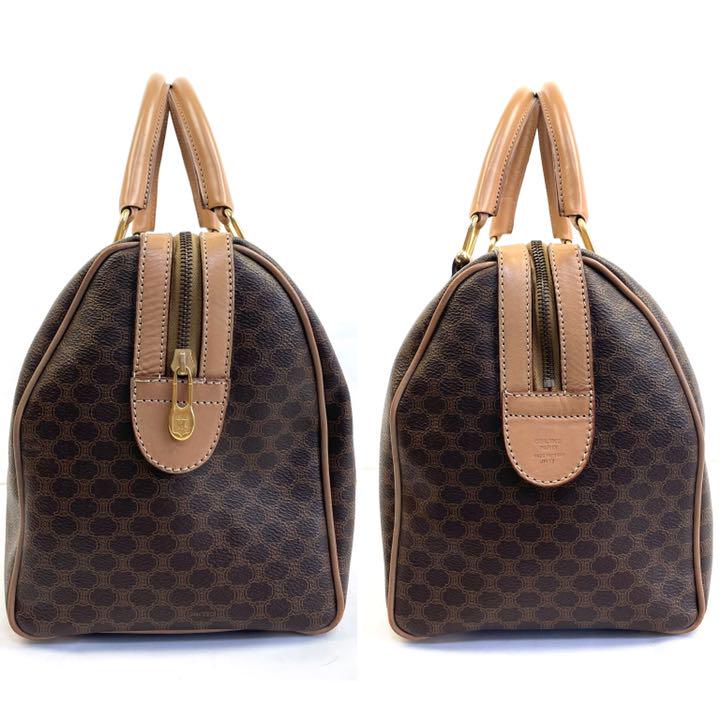 【ちゅん】 美品 CELINE セリーヌ ミニボストンバッグ マカダム オールドセリーヌ gTUQ4-m39452342988 れがありま