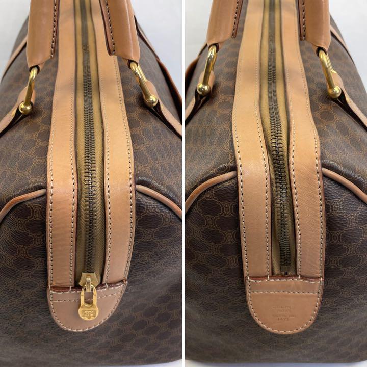 【ちゅん】 美品 CELINE セリーヌ ミニボストンバッグ マカダム オールドセリーヌ gTUQ4-m39452342988 れがありま