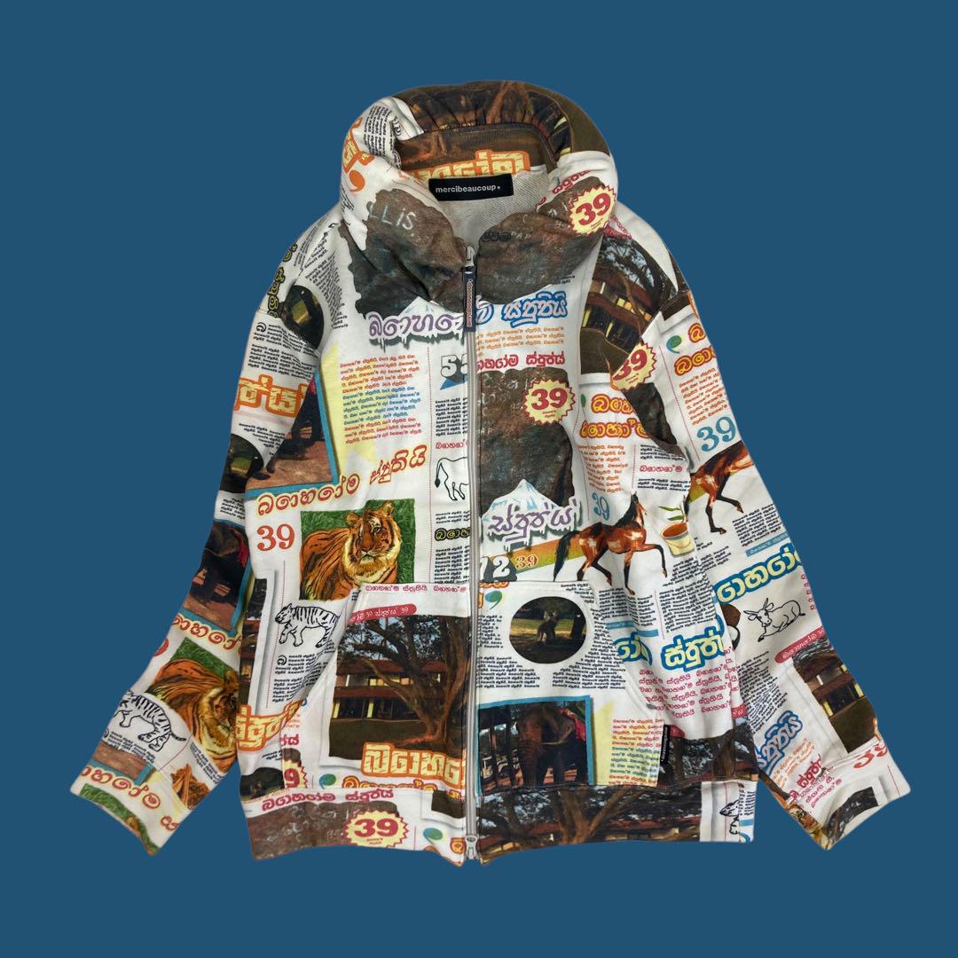 超特価セール開催！！ 12T432☆mercibeaucoup, シンブンウラケ パーカー ジャケット ジャケット・アウター