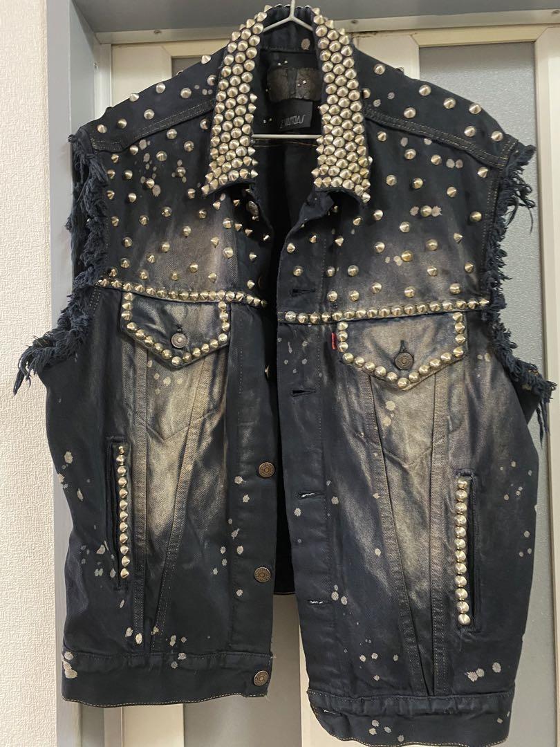 punk ベスト 古着 画像3