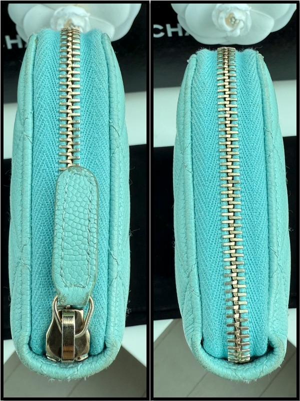 CHANEL シャネル マトラッセ キャビアスキン ジッピーウォレット K23