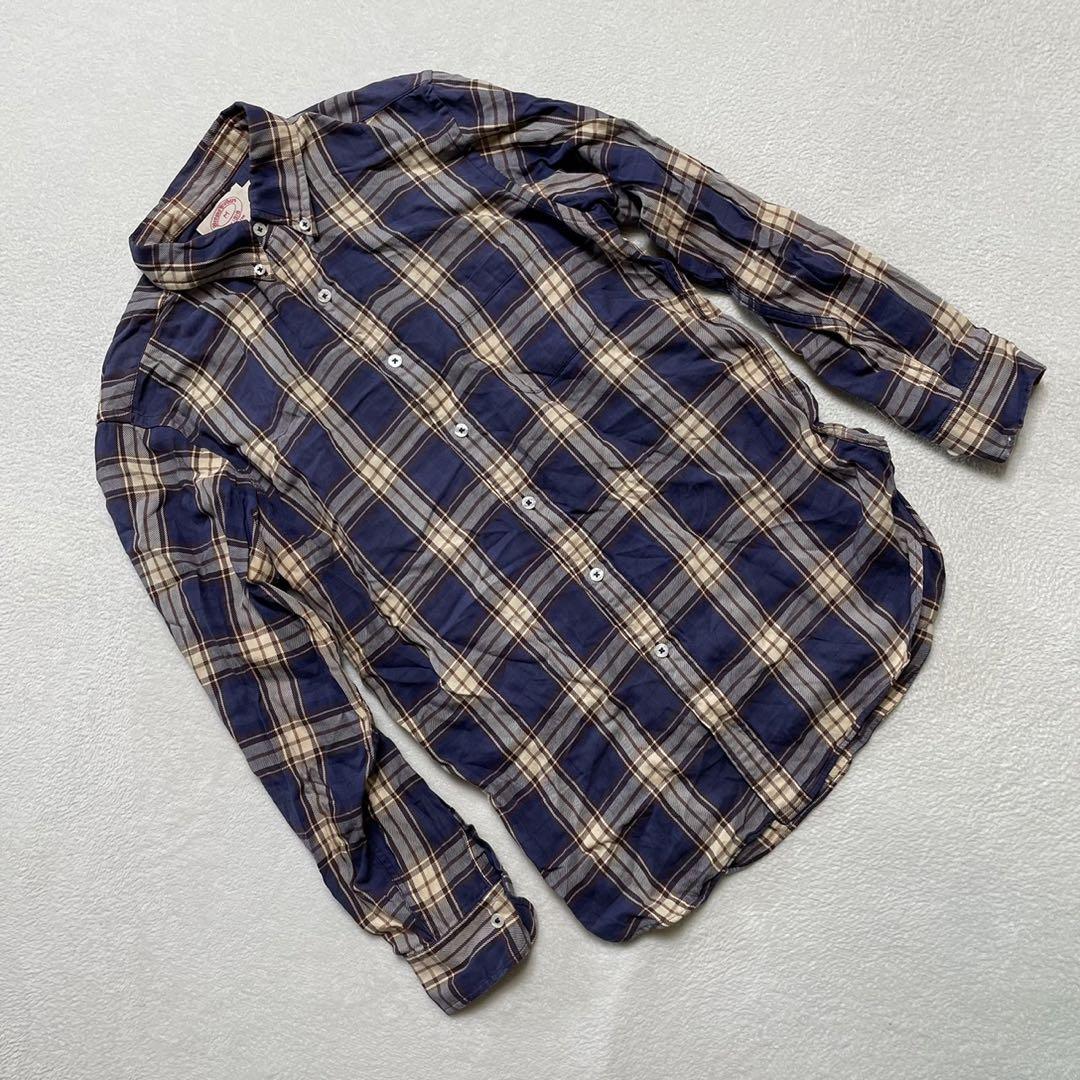 Brooks Brothers チェックシャツ コットン 長袖 スリムフィット