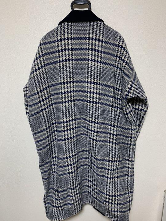 ドゥルカマ Dulcamara ネイビー YZmO9-m39464744360 BIGチェックWロングモッズコート ︵つような