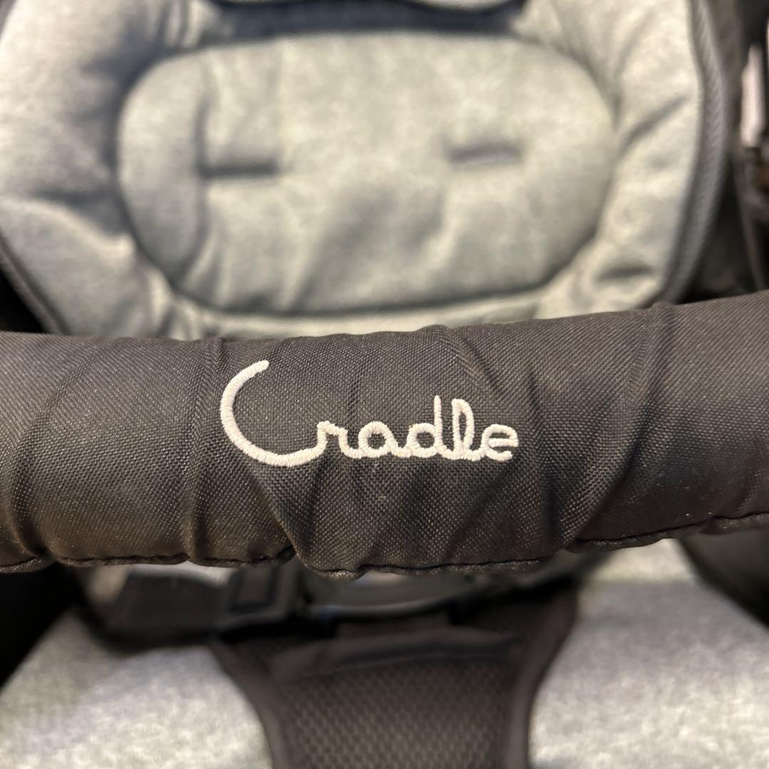 コンビ　Cradle クレイドル ベビーカー La•Curun オート4輪対面式 美品】Cradle クレイドル ベビーカー La•Curun オート4輪 黒
