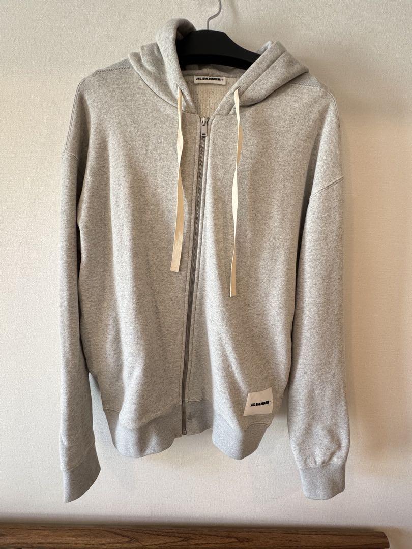 【大放出セール】 JILSANDER＋ ジップアップスウェットパーカー J47HG0101 トップス
