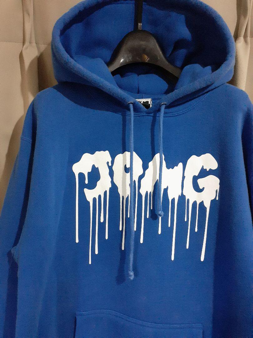 JPMG ジャパニーズマゲニーズ メルトロゴ スウェット パーカー L 青