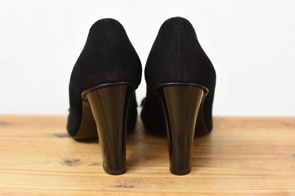 5Z0126 GIUSEPPE ZANOTTI 金具 ヒール パンプス 黒
